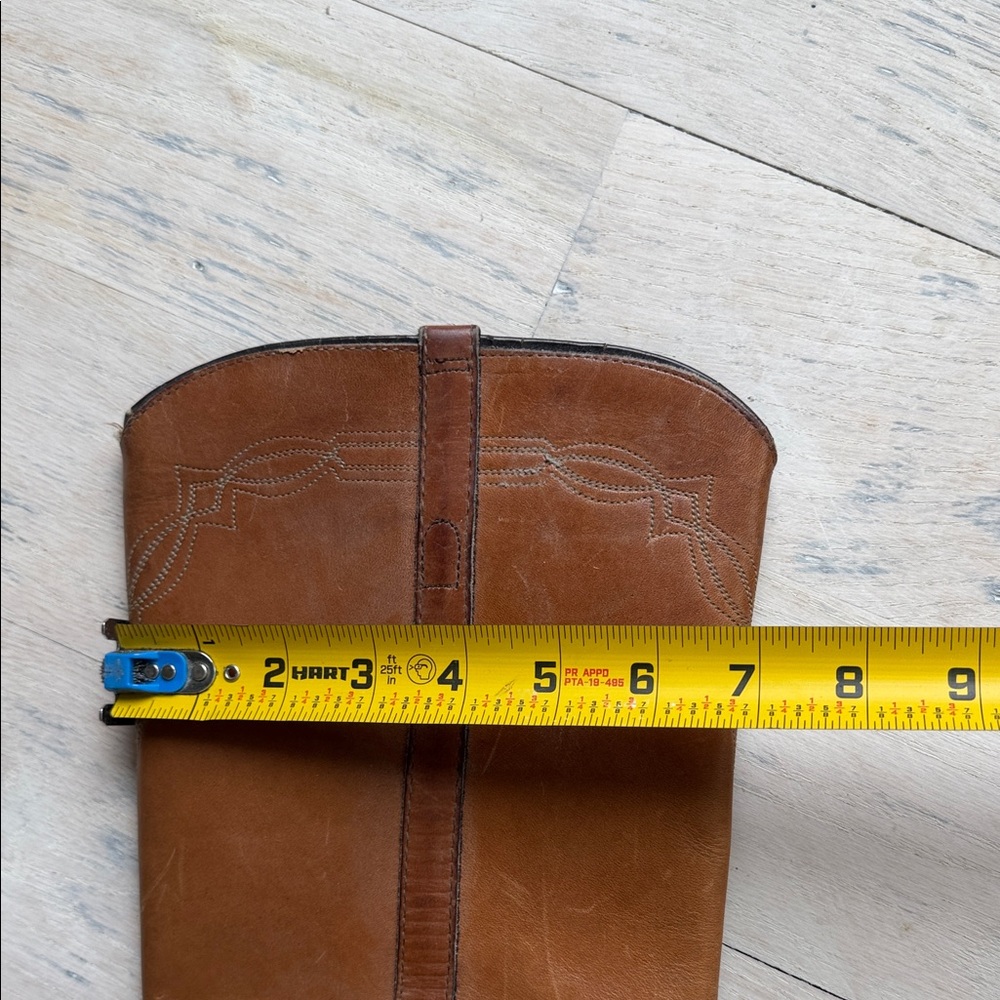 Frye Tan Leather Heeled Boots - Picture 9 of 11